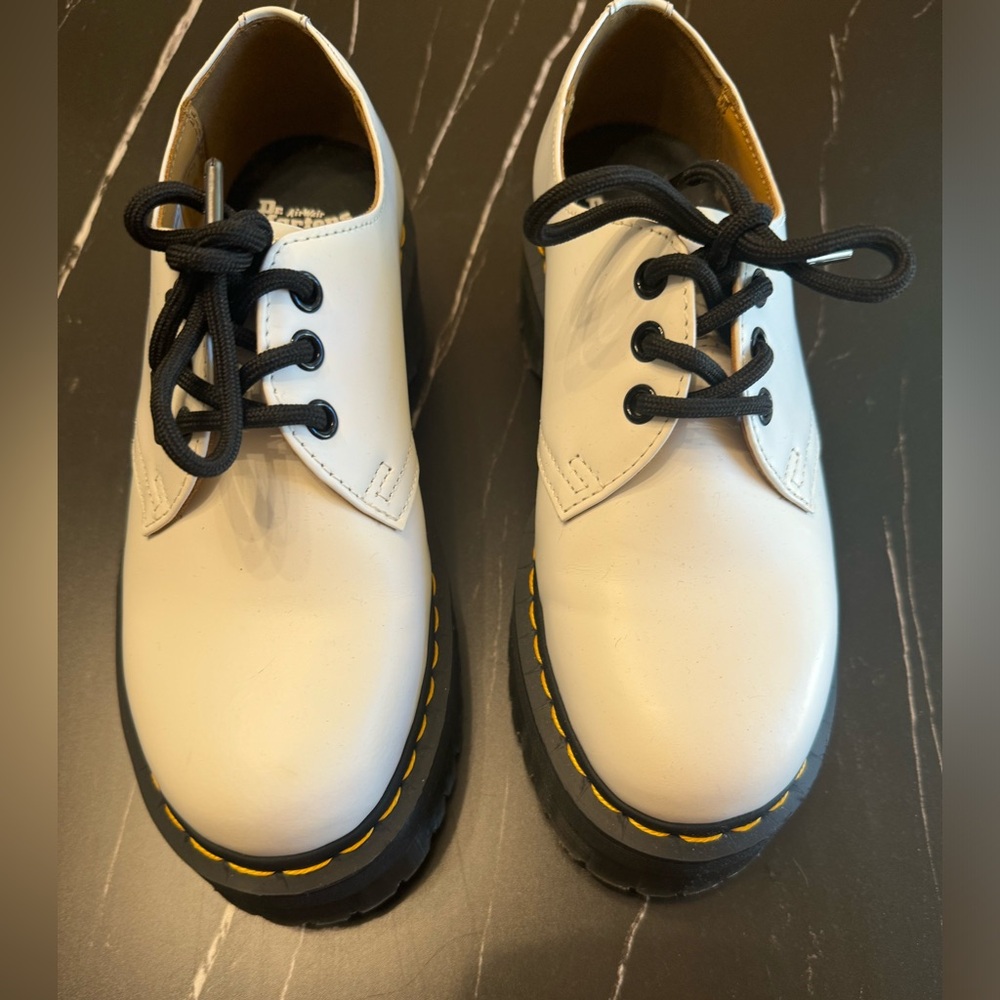 Women’s doc marten 1461 quad platform oxfords. Sz uk5 38 euro us7